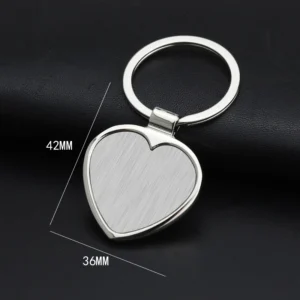 Sbea91d03946f436a89afdda61f40d8ff7.webp 1PC New Metal Keychain Blank Keychain Stainless Steel Keyplate DIY Metal Key Rings Jewelry Accessories
