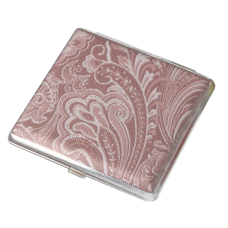 New Classic Leather Pattern Rubber Band Style Coarse 20 Cigarettes Box For Men Portable And Lightweight Metal Cigarette Box