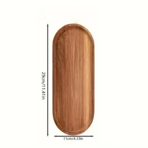 Solid wood fruit plate factory wholesale wooden tray multi-size high-value fruit tray snack plate
