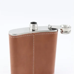Stainless Steel Hip Flask Mini 7oz Pu Leather Wrap Whisky Flagon Alcohol Bottle Vodka Liquor Pocket Man Gift