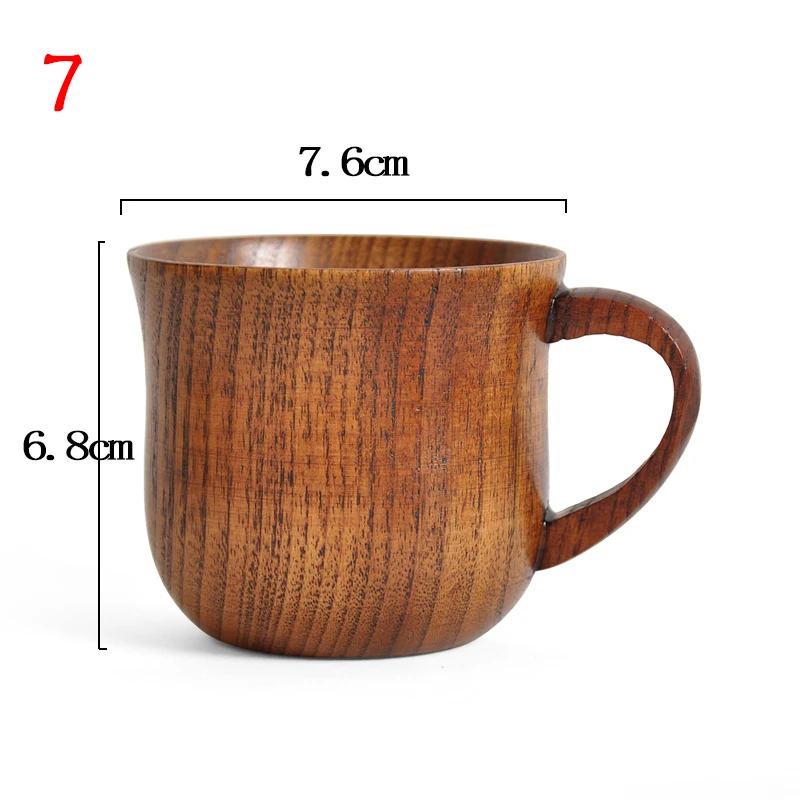 Wooden Big Belly Cups Handmade Natural Spruce Wood Cups Beer Tea Coffee Milk Water Cup Kitchen Bar Drinkware for Kitchen