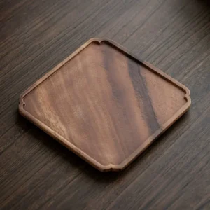 Wooden Tray Home Tea Tray Rectangular Dinner Tray Wooden Snack Fruit Tray Creative Dry Bubble Tray Simple Multi-Function Tray
