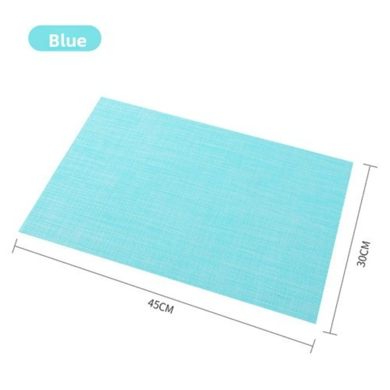 slip cup mat Western style table mat dining table High-end PVC woven table heat insulation mat antibacterial and anti