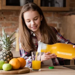 1500mlPlasticJuice WaterBottle with Leak proofCap Round/Square Juice Container Large Capacity Water Bottle for Cold Drinks/Juice