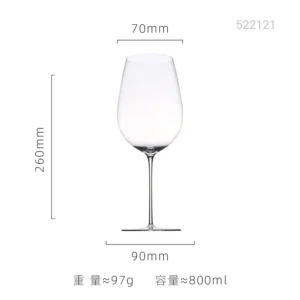 Ultra Thin Crystal Glass Goblet Sensory Oot-Bellied Red Wine Glass for Home Fine Stick Wine Burgundy Glass