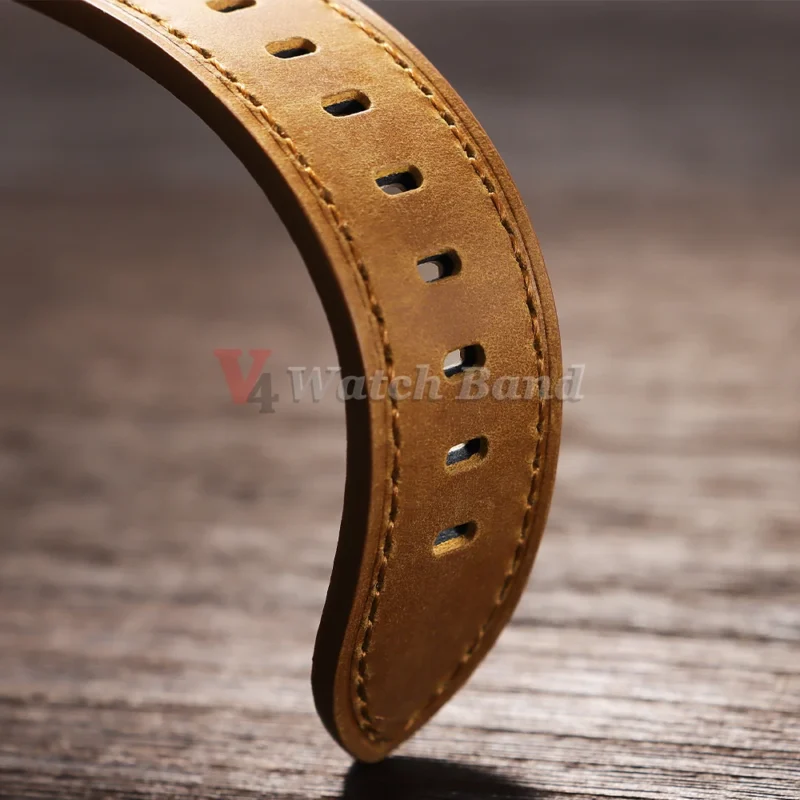 Sce633fe521e44d5992992be0ddcff29eh.webp Leather Watch Band Strap 18mm 20mm 22mm 24mm Sport Vintage Leather Men Women Watchband Stainless Steel Buckle Watch Accessories