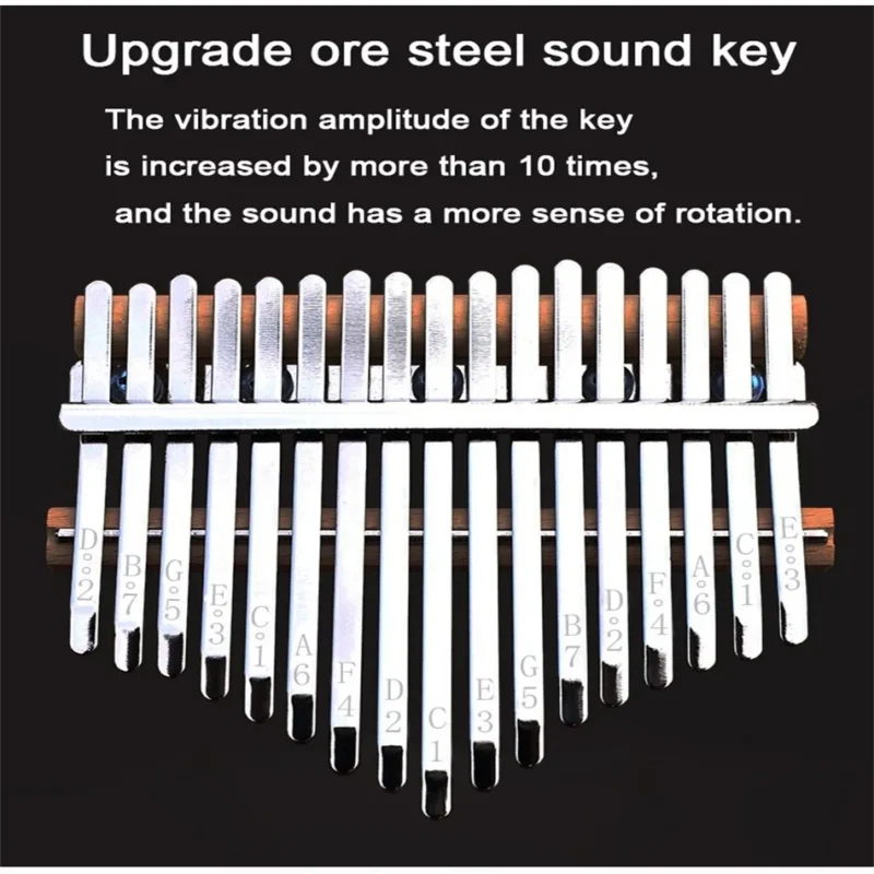 Kalimba music instrument Thumb Piano 17 Keys Mahogany Wood Finger Piano Combinations Gifts for Kids Portable Mbira Finger Piano