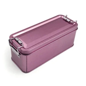 With Lid Tinplate Box Rectangular Shape With Buckle Iron Box Buckle High Quality Storage Iron BoxBuckle Iron Box Gift Packaging