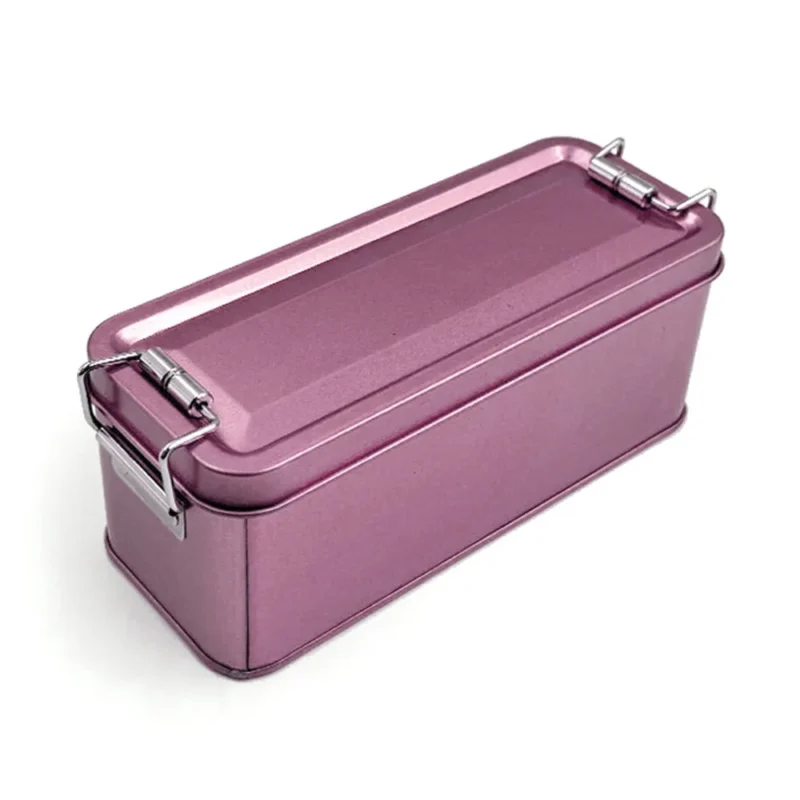 With Lid Tinplate Box Rectangular Shape With Buckle Iron Box Buckle High Quality Storage Iron BoxBuckle Iron Box Gift Packaging
