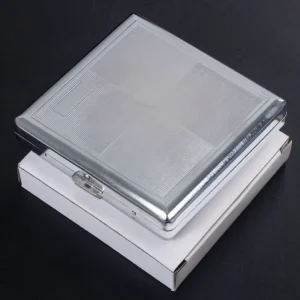 20PCS Metal Cigarette box stainless steel Embossed Portable Cigarette case personalized fashionable storage box Smoking Tool