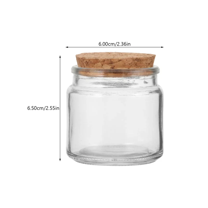 8Pcs Premium Glass Jars with Lids Versatile DIY Making Containers for Aromatherapy Candles Home Decor Storage Tea
