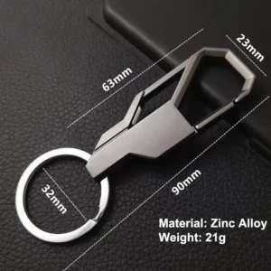 Men Metal Key Chain Simple Business Fashion Car Wallet Carabiner Holder Classical Waist Hanging Pendant Keyring Bag Accessories