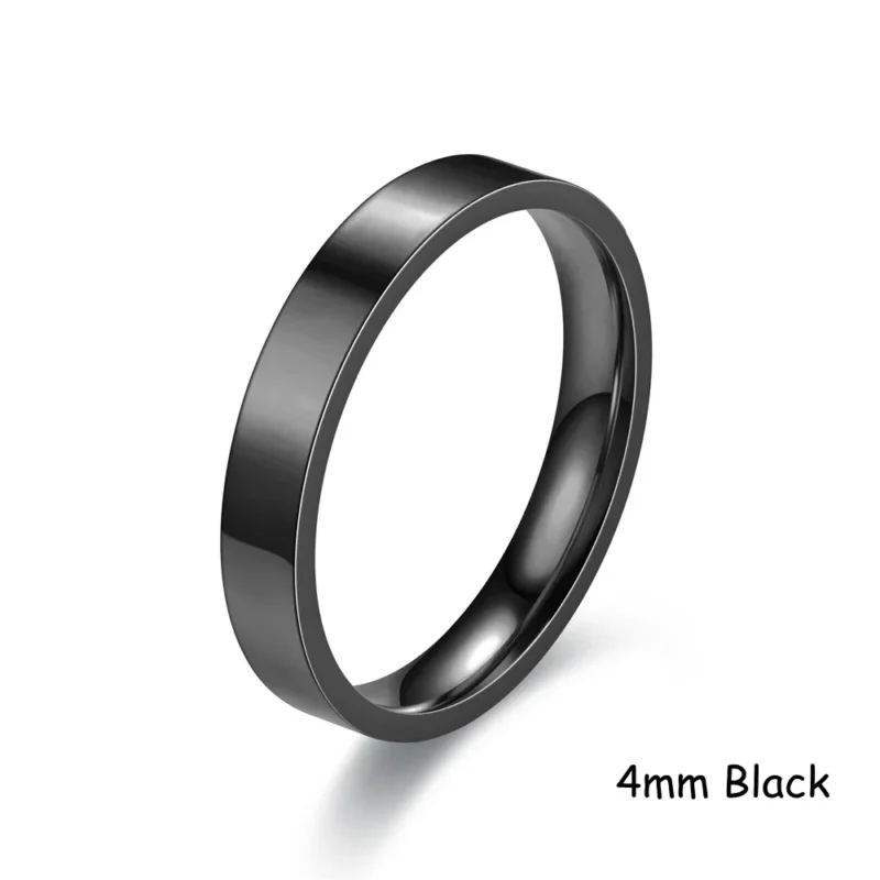 Custom Word Inside Outside Engrave Ring Dainty Name Personalized Stacking Ring Unisex Promise EternityMemorial Anniversary Gifts