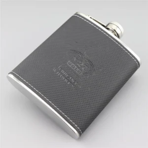 Stainless Steel Hip Flask Mini 7oz Pu Leather Wrap Whisky Flagon Alcohol Bottle Vodka Liquor Pocket Man Gift