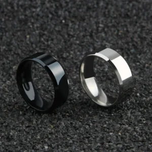 Sdf2d4fc60a904a239ff5dbf456037900c.webp Charm Jewelry Ring for Men Women Stainless Steel Black Rings Wedding Engagement Band Quality Matte Male Jewelry