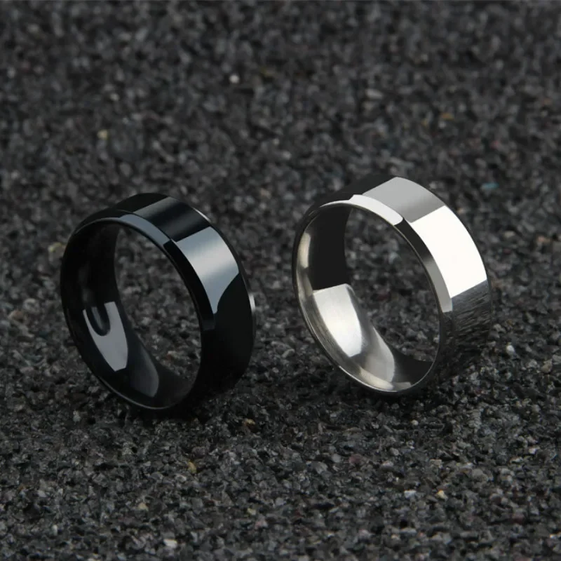 Sdf2d4fc60a904a239ff5dbf456037900c.webp Charm Jewelry Ring for Men Women Stainless Steel Black Rings Wedding Engagement Band Quality Matte Male Jewelry