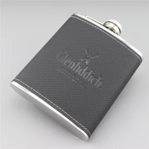 Stainless Steel Hip Flask Mini 7oz Pu Leather Wrap Whisky Flagon Alcohol Bottle Vodka Liquor Pocket Man Gift