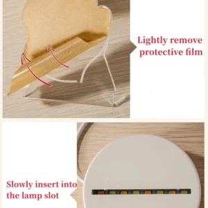 3D Acrylic Bear Lamp USB LED Night Light for Bedroom Home Christmas Xmas Decorations Birthday Wedding Gifts Creative Bear Design