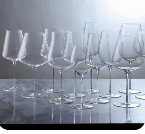 Ultra Thin Crystal Glass Goblet Sensory Oot-Bellied Red Wine Glass for Home Fine Stick Wine Burgundy Glass