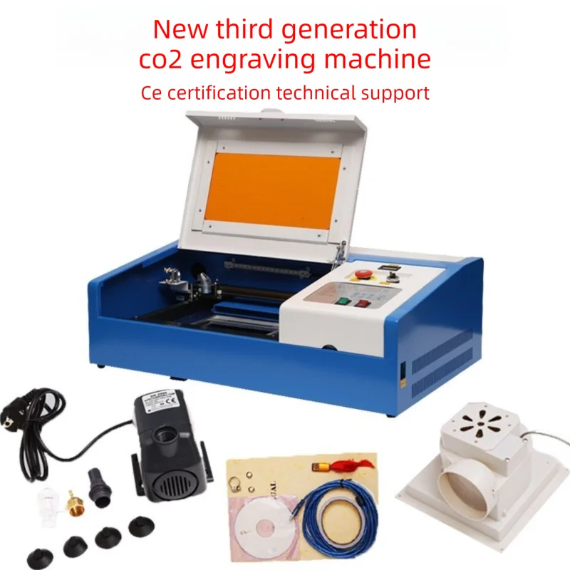 40W CO2 Laser Engraver 30x20cm Laser Engraving Machine Small Fully Automatic Wood Acrylic Engraving Machine Laser Engraver Tools