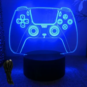 NEON GAMER 3D Lamp LED Night Light Gaming Setup RGB Children's Lamps Gamer Room Decoration Bedroom Table Lamp Personalized Gifts