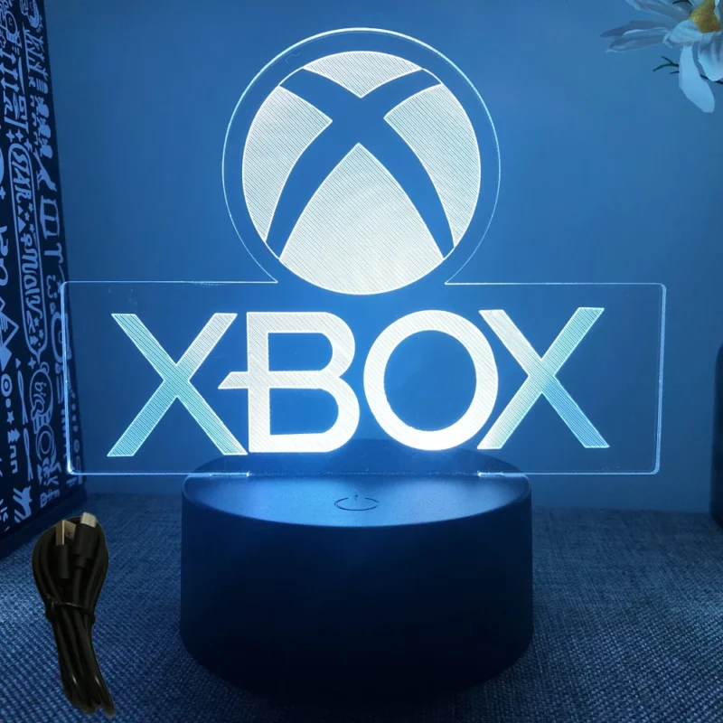 NEON GAMER 3D Lamp LED Night Light Gaming Setup RGB Children's Lamps Gamer Room Decoration Bedroom Table Lamp Personalized Gifts