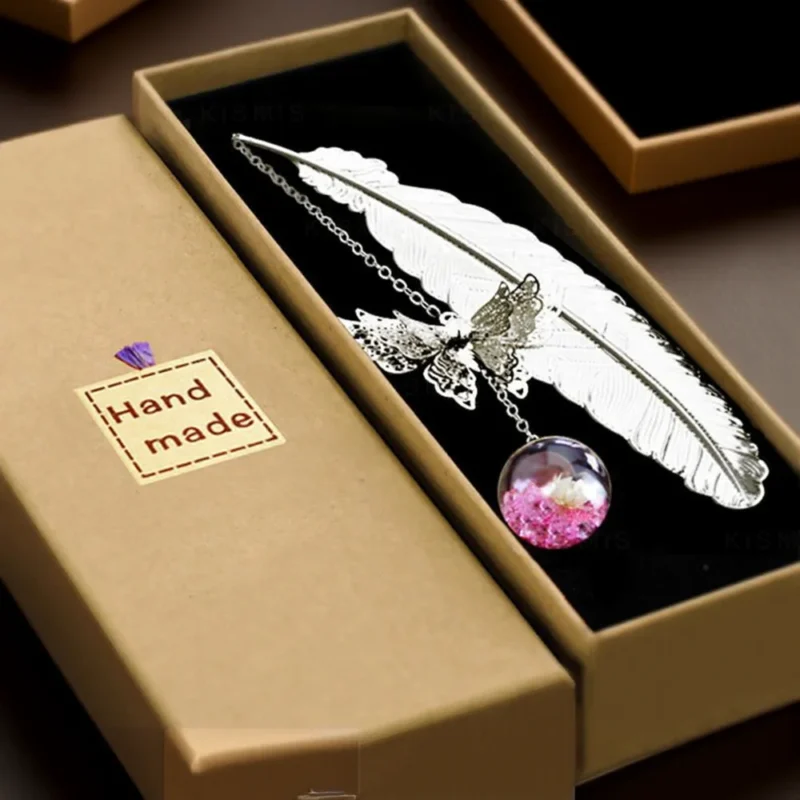 Elegant Metal Feather Bookmark Gift for Women Book Lovers Teachers Ideal for Birthdays Christmas Mothers Day