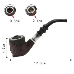 Seb996aca6e074741a0b993fc0763239dW.webp New Tobacco Pipe Resin Bent Pipe Cigarette Filter Handheld Cigar Tobacco Pipe Smoker Tool Mini Curved Smoke Beginner Smoking