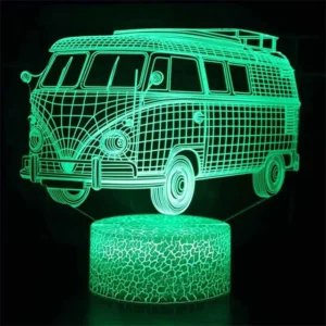 Car,Truck,Tractor,Excavator 3D Night Light LED Touch Illusion Table Lamp Baby Bedroom Decor Gift Lamps for Christmas Birthday