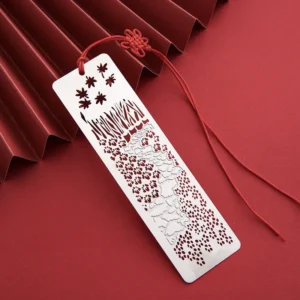 Metal Bookmark Creative Chinese Style Exquisite Stainless Steel Hollow Book Clip Stationery School Office Supplies Student Gifts