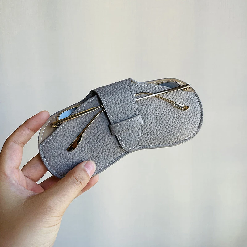 Glasses Case Women Leather Soft Glasses Bag Fashion Portable Sunglasses Box Bag Accessories Solid Eyewear Protector Case Pouch