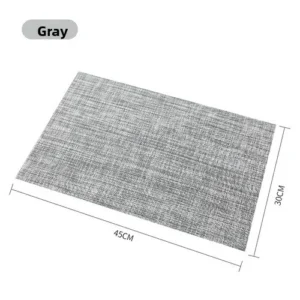 slip cup mat Western style table mat dining table High-end PVC woven table heat insulation mat antibacterial and anti