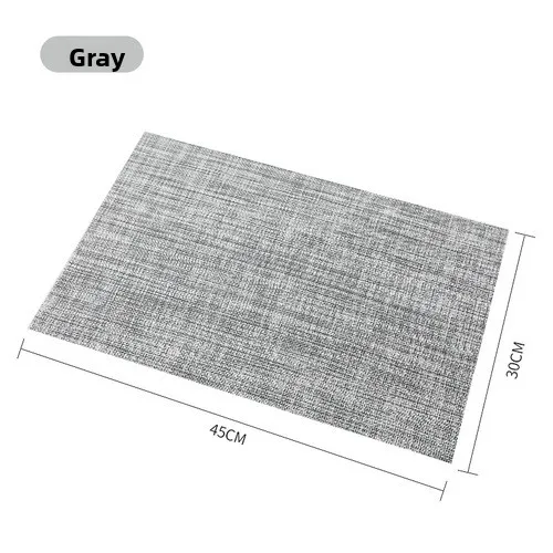 slip cup mat Western style table mat dining table High-end PVC woven table heat insulation mat antibacterial and anti