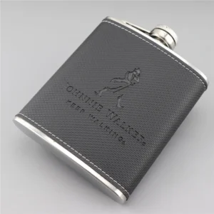 Stainless Steel Hip Flask Mini 7oz Pu Leather Wrap Whisky Flagon Alcohol Bottle Vodka Liquor Pocket Man Gift
