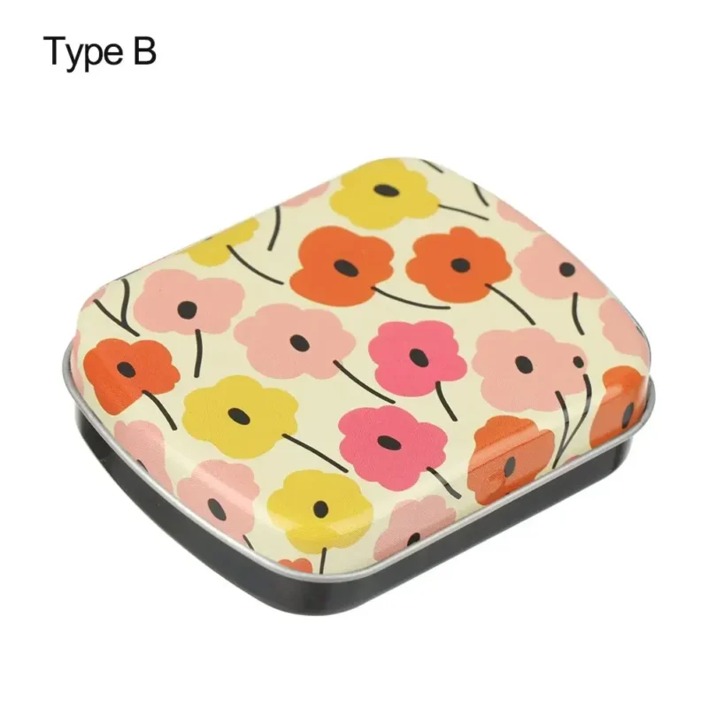 1PC New Metal Rectangular Storage Box Container with Lid Small Tin Boxes Empty Containers Silver Storage Box Case Organizer