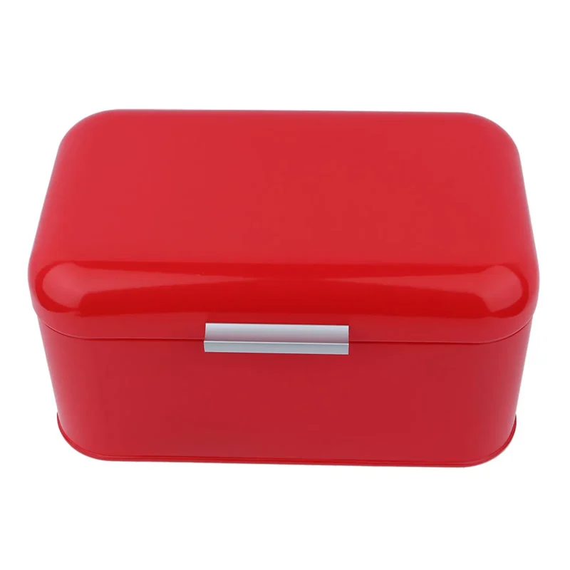 Metal Bread Box Solid Bread Bin Bread Storage Box Food Storage Containers for Kitchen Iron Household Food Container