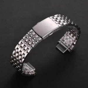 Metal Strap18mm 20mm 22mm Universal Stainless Steel Watch Band Folding Safety Buckle for Women Bracelet Watch Belt Accessories