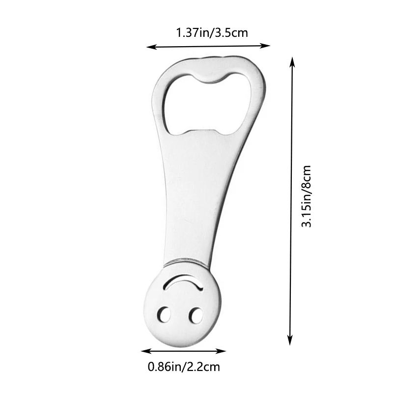 Stainless Steel Bottle Opener, Durable Metal Beer Opener, Portable Beer Opener, for Durable, Home, Bar, Travel, Gifts.