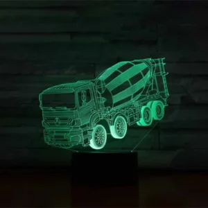Car,Truck,Tractor,Excavator 3D Night Light LED Touch Illusion Table Lamp Baby Bedroom Decor Gift Lamps for Christmas Birthday
