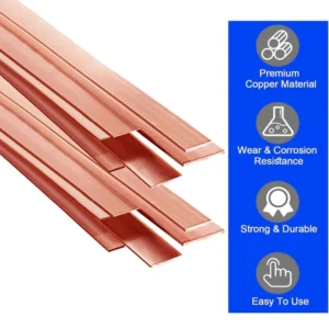 1Pcs 99.9% Pure Copper Thickness 1mm-8mm Copper Strip Red Copper Pad Copper Foil Copper Plate Bar DIY CNC Material