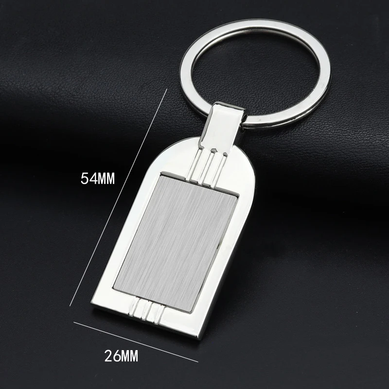 Sf474ea3084d44aa29c23e895726855dbT.webp 1PC New Metal Keychain Blank Keychain Stainless Steel Keyplate DIY Metal Key Rings Jewelry Accessories