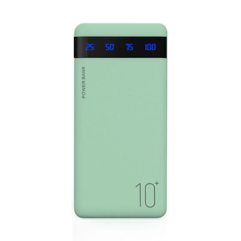 New Power Bank 20000mAh External Portable Charger Powerbank 2.1A Fast Charging LED Display Phone Charger for Smart Phone