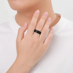 4 Pack Men's Silicone Wedding Bands, 8mm Wide Rubber Rings for Workout Sports, Comfort Fit Ring Set, Gift for Husband Him