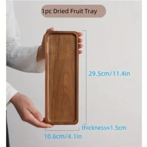 Solid wood fruit plate factory wholesale wooden tray multi-size high-value fruit tray snack plate