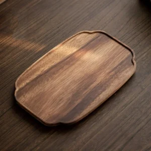 Wooden Tray Home Tea Tray Rectangular Dinner Tray Wooden Snack Fruit Tray Creative Dry Bubble Tray Simple Multi-Function Tray