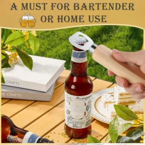 1-30PCS Stainless Steel Wooden Bottle Opener For Home Kitchen Bar Restaurant Party Gift Kitchen Accessories  Gadget